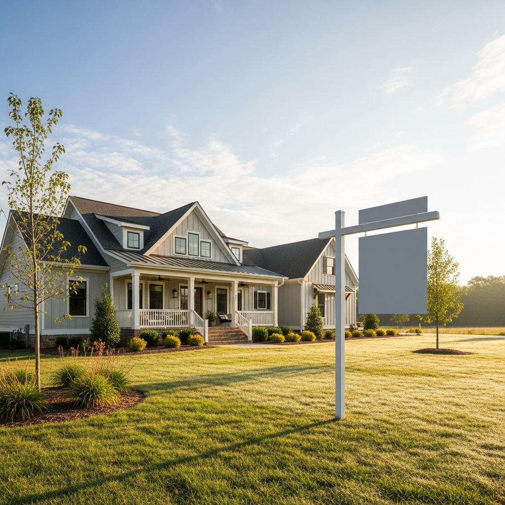 buying home Charlotte 2025 - before and after transformation of rural home exterior